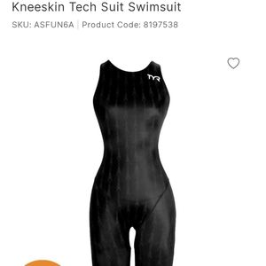 TYR Womens Fusion 2 Aerolift Kneeskin Tech Suit 38